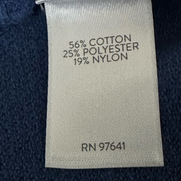 J. JILL Pure Jill Double Knit Blue Cardigan Dolman Sleeve Oversized Open Size M - Picture 13 of 15